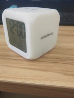 Square dice alarm clock