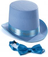 MaikeDiao Top Hat Costume - Top Hat with Bow Tie - Adult Costume Set -Costume Hats