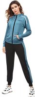 MaikeDiao Women 2 Piece Zip Up Tracksuit Set Long Sleeve Hooded Casual Athletic Jackets Drawstring Sweatpants Sets