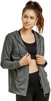 MaikeDiao Women's Thin Cotton Zip Up Hoodie Jacket